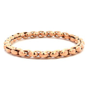 Stretchable 18K Rose Gold Link Bracelet